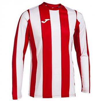 Camiseta de fútbol Joma Inter Classic manga larga hombre/niño roja y blanca