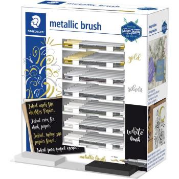 Staedtler Expositor de Sobremesa Rotuladores Metálicos Punta Pincel 1-6mm C/Surtidos 8321-SCA70