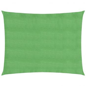 Toldo de vela HDPE verde claro 160 g/m² 3x4,5 m