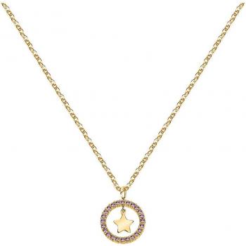 Golden Steel Friendship Pendant Necklace