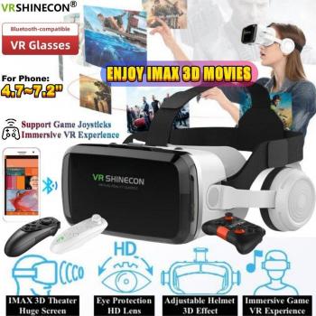 Wireless IMAX VR Headset with Huge Screen 3D Glasses