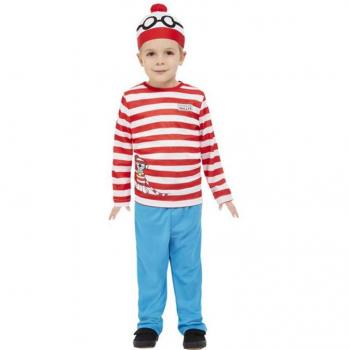 Disfraz de ¿Dónde está Wally? para niño y bebé