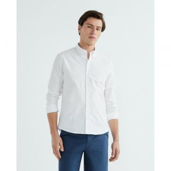North Sails Embroidered Cotton Casual Shirt - White, Size L