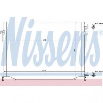 Condensador de aire acondicionado NISSENS 940109, sin secador, de aluminio, compatible con Renault Trafic 2 (Kasten y Bus) y Opel Vivaro (Combi y Furgón), refrigerante R134A