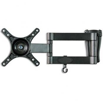 Soporte de pared universal inclinable, giratorio con brazo doble para monitores o televisores LED, OLED