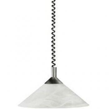 Lámpara Colgante Ajustable Saturn Níquel Mate E27 1x77W
