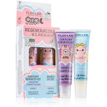 FlosLek Laboratorium Vege Lip Care Regeneration Gift Set for Dry Lips