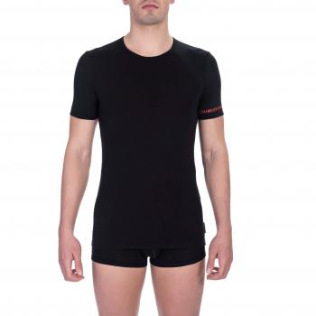 Bikkembergs Black Cotton T-Shirt - M, Fashion Organic Cotton T-Shirt, Size Medium