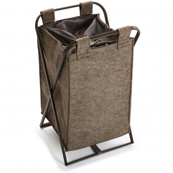 Versa 20890052 Cesto Ropa Tela Marrón 36 x 33 x 61 cm