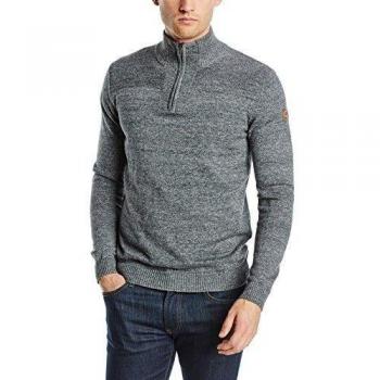 TOM TAILOR Pullover snood collar/512-suéter Hombre    Grau