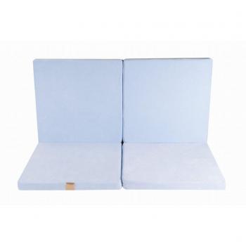Alfombra de juego MeowBaby cuadrada 120x120cm terciopelo azul claro