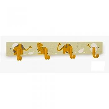 COLGADOR MÚLTIPLE INFANTIL DINO AMARILLO INOFIX