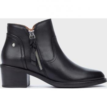 Pikolinos Bacarot W2D 8674 Botines de mujer de piel con cremallera, color negro