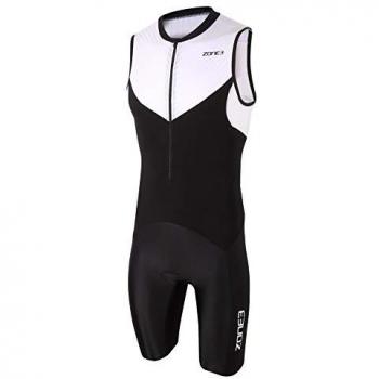 Tritraje Zone3 Lava Long Distance Full Zip sin mangas negro blanco - XS
