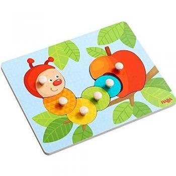 Puzzle de Madera Chenille Oruga Mina - HABA 303189 (Para Niños a Partir de 1 Año)