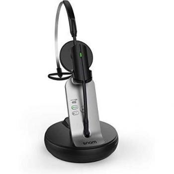 Snom A170 Headset Monoaural Gancho de Oreja, Diadema, Banda para Cuello Negro Auricular con micrófono A170 Headset, Teléfono DECT, Monoaural, Gancho de Oreja, Diadema, Banda para Cuello,