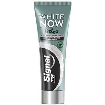 Pasta de Dientes Signal White Now Detox Blanqueadora con Carbón Activo y Arcilla Mineral - 75 ml