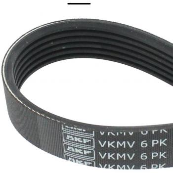 Correa trapecial poli V SKF VKMV 6PK1250 - Correa V-ribbed de 6 pistas, longitud de 1250 mm, fabricada por SKF, diseñada para un rendimiento óptimo en sistemas de transmisión