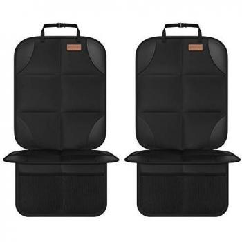 Smart eLf Protectores de Asiento para Coche Impermeable - 2 piezas Protector de Asiento de Bebe para los Asientos de Coche, Protector Seguro para Asiento Infantil - Compatible Isofix