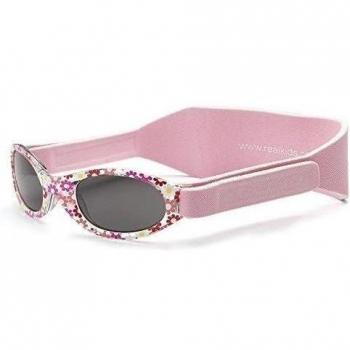 Bienes Kids Shades 024PINKDSY Mi primer Shades Pink Daisy Shades wiith Bandas ajustables 0-24 Meses