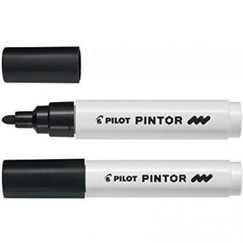 Rotulador permanente negro de punta redonda 1.40 mm Pilot Pintor