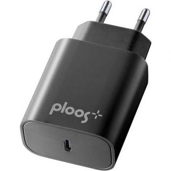 Cargador de Red USB-C PD 20W Negro con LED de Carga