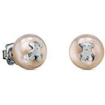 Pendientes TOUS Bear en plata de primera ley y perlas cultivadas