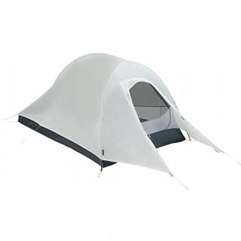 Tienda de campaña Mountain Hardwear Nimbus Ul 2P gris blanco, capacidad para 2 personas, diseño ultraligero, estructura de doble pared, ventilación optimizada, fácil montaje con varillas color codificadas, material resistente al agua