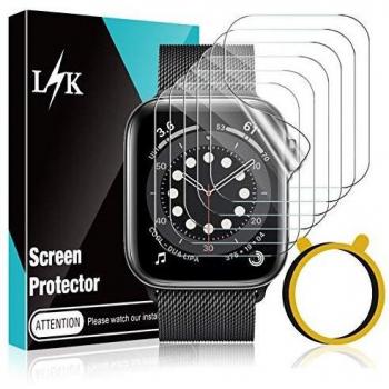 LϟK 6 Pack Protector de Pantalla para Apple Watch 42mm Series 1 2 3 - HD Flexible Película de TPU Sin Burbujas Sin Bordes Elevados Kit Fácil instalación - iWatch 42mm Series 3 2 1