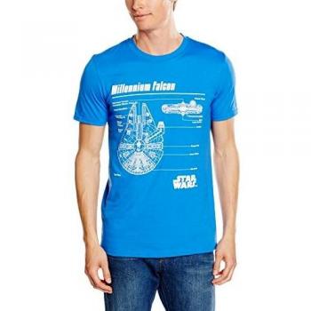Star Wars Falcon Blueprint, Camiseta Para Hombre, Azul