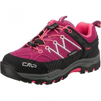 CMP Kids Rigel Low Waterproof Hiking Shoes - Berry Pink Fluo, Size 35