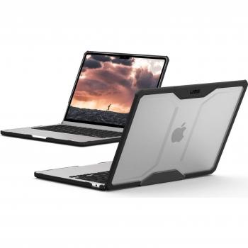Funda portátil UAG PLYO para MacBook Air 13 M2/M3 2022/2024 A2681/A3113 - Color Ice/Black