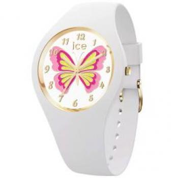 Reloj Ice-Watch Fantasy Butterfly 021956 - Reloj de mujer, diámetro de 34mm, diseño colorido con estampado de mariposas, resistente al agua hasta 10 ATM, correa de silicona y caja