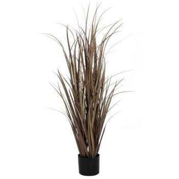 Planta Decorativa de PVC y Acero con Base de Cemento - 122 cm de Originalidad para el Hogar