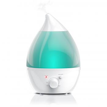 Nuevo Humidificador De 1.3L Modelo 2017 Ultrasónico Ionizador, Difusor de Aromas, LED Luz de 7 Color, Perfecto para Habitación con calefación, Bebé, etc. Silencioso y Función de autoapagado