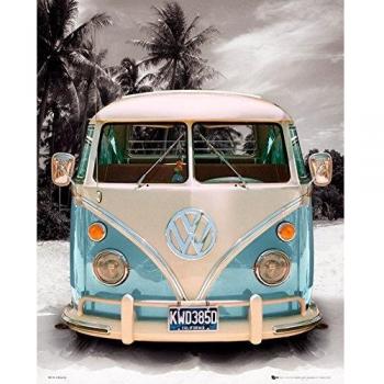 GB Eye, VW Camper, Playa, Mini Poster 40x50cm