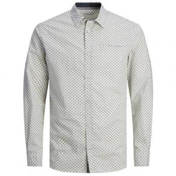 Jack & Jones Long Sleeve Remy Detail Shirt Bright White