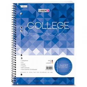 Bloc Universitario LANDRÉ A5+ Rayado 80 Hojas 70 g/m² 6 Agujeros