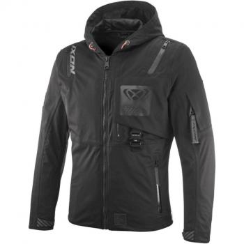 Ixon M-Quarter Chaqueta textil impermeable para motocicleta - Negra (S)