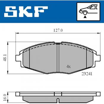 Pastillas de freno SKF VKBP 80532