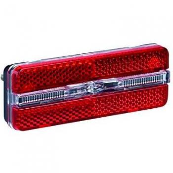 BÜCHEL Luz Trasera LED para Dinamo, homologada por StVZO con luz de posición, portaequipajes Sunset Strip, luz Trasera para Bicicleta Dinamo
