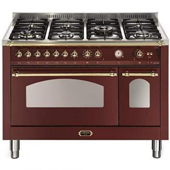 Cocina de Gas Lofra Dolcevita RRD126MFT+E/2AEO - 120 cm, 7 Fuegos, 2 Hornos Eléctricos (1 Multifuncional y 1 Estático