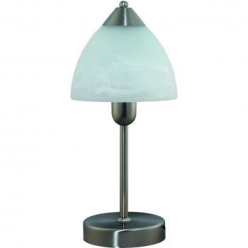 Lámpara de Mesa Rabalux Tristan Cromo Satinado E14 con Cristal Ø13,5cm H37cm