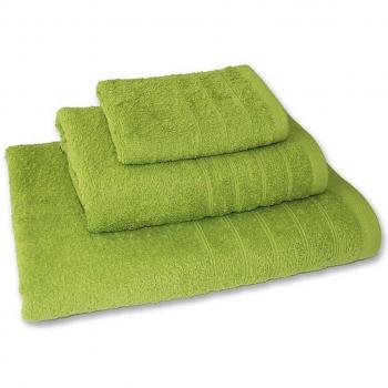 Juego de toallas 100% algodón lisa 500g verde