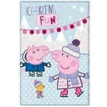 MANTA POLAR PEPPA PIG FUN 140x100cm exclusiva!! NOVEDAD!!, y pack calcetines REGALITOS TV
