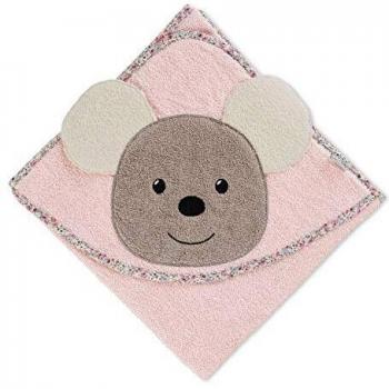Toalla de baño con capucha Mabel rosa pálido 80 x 80 cm