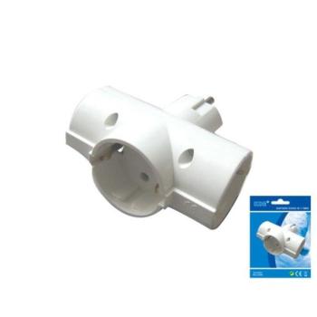 Adaptador Triple de Enchufe LILI HOME - Potencia Máxima 3680W para Electrodomésticos de Alto Consumo