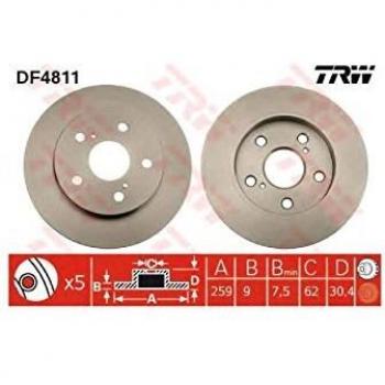 TRW Automotive AfterMarket DF4811 Brake Disc