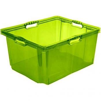 Caja de Almacenaje XXL Keeeper con Asas Integradas Verde 52x43x26cm 44l