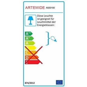 Lámpara de pared Artemide Miconos de vidrio en cromo brillante